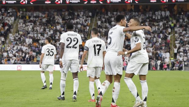 El Real Madrid, en la semifinal de la Supercopa de España ante el Mallorca