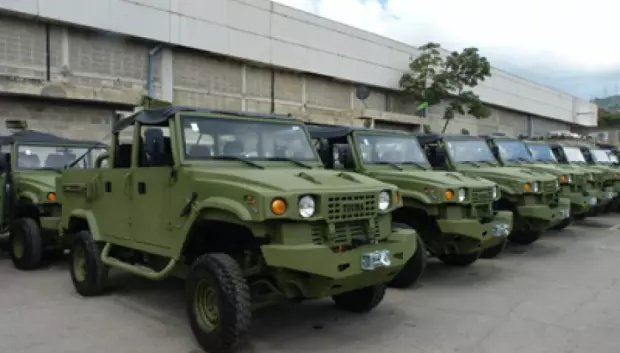 Una de las flotas del vehículo recibidas por el Ejército Bolivariano