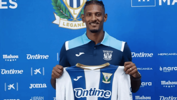 Sebastian Haller, en la presentación con el Leganés