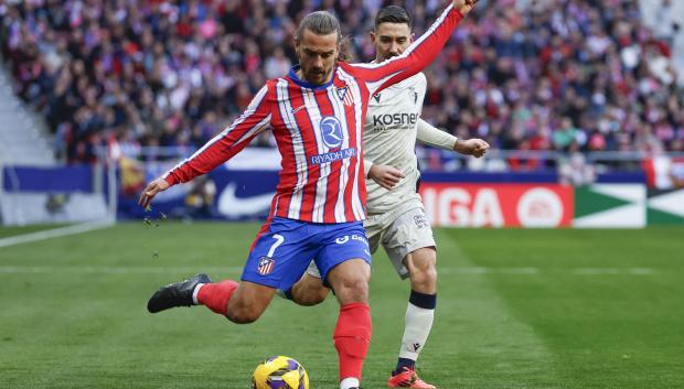 Antoine Griezmann, durante el partido ante Osasuna