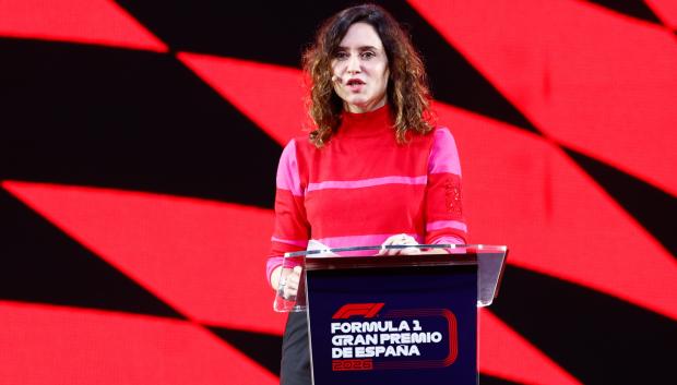 Politician Isabel Diaz Ayuso during Gran Prix F1 Madrid in Madrid on Tuesday, 23 January 2024.