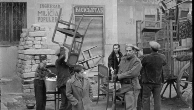 Fotograma de una grabación. Madrid, 1936