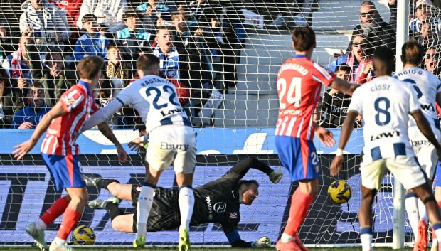 Nastasic anotó el gol de la victoria para el Leganés