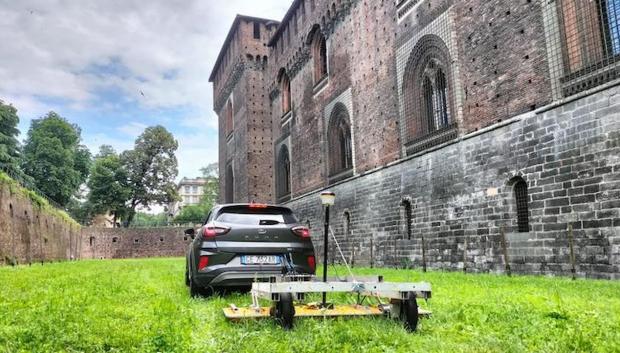 Un radar de penetración en el suelo revela nuevos secretos bajo el castillo Sforza de Milán