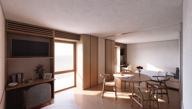 Vistazo a la futura residencia de mayores de Las Rosas