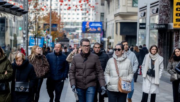 Varias personas en Gran Vía