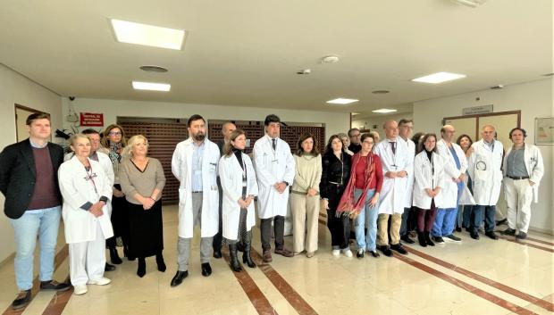 Equipo de trasplantes del Hopital Reina Sofía, en la presentación del balance 2024