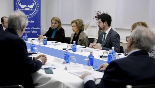 Reunión de trabajo en el Banco de Alimentos de Valencia