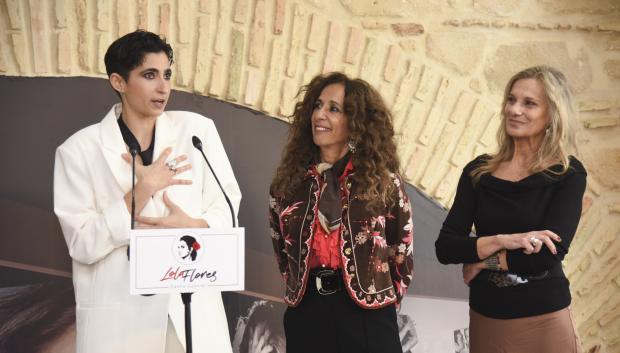 Lolita Flores, Rosario Flores and Alba Flores during presentation of Lola Flores Museum in Jerez on Tuesday, 28 January 2025.