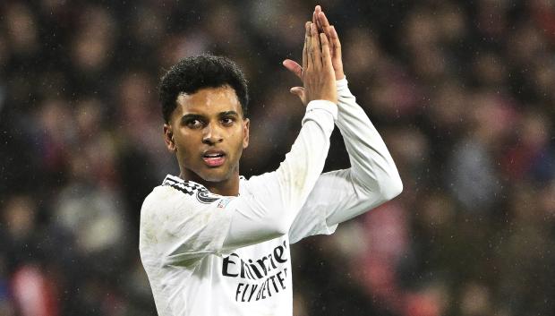 Rodrygo Goes, en el partido del Real Madrid ante el Brest