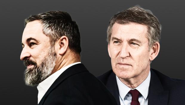 Santiago Abascal y Alberto Núñez Feijóo