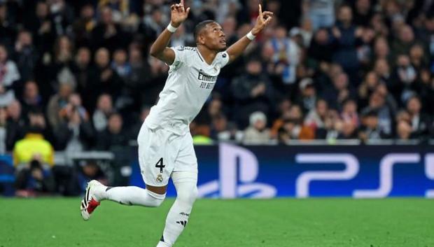 David Alaba, en el partido ante el Salzburgo
