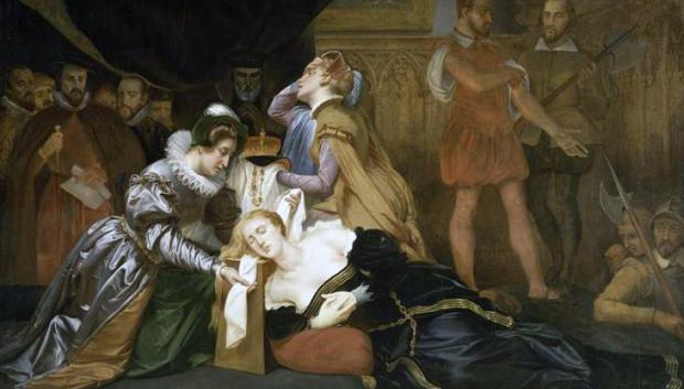 La muerte de María Estuardo. Obra de Abel de Pujol