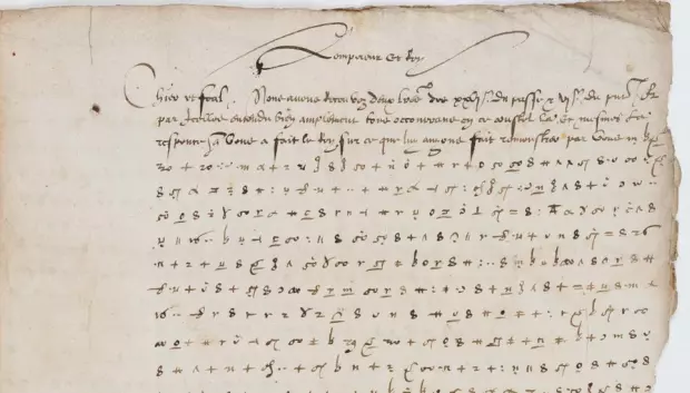 Detalle de la carta de Carlos V a su embajador francés