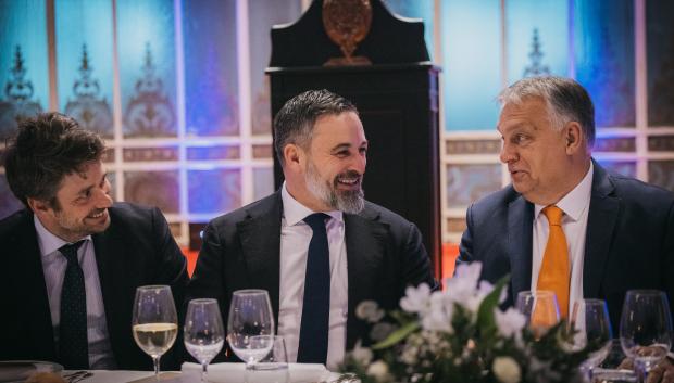 Santiago Abascal junto a Viktor Orbán