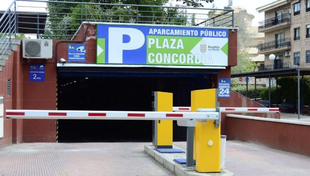 Imagen del popular parking de Boadilla