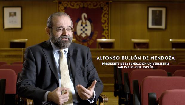 El presidente de la fundación San Pablo CEU, Alfonso Bullón de Mendoza