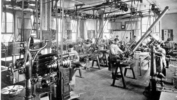 Taller óptico Zeiss antes de la guerra