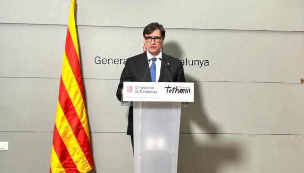 El presidente de la Generalitat, Salvador Illa, en una declaración desde la Casa de la Generalitat en Perpignan (Francia)

EUROPA PRESS
07/3/2025