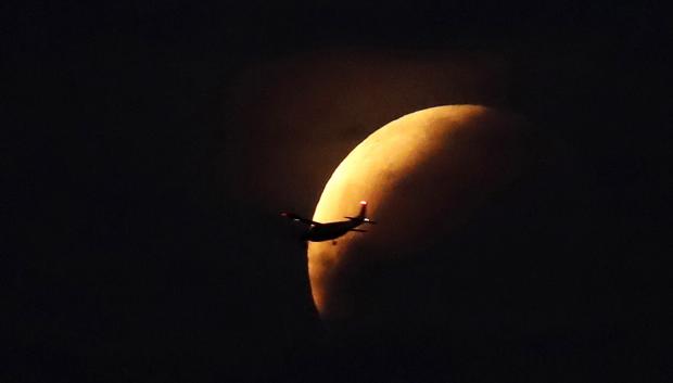 Imagen de archivo de un eclipse parcial en 2021