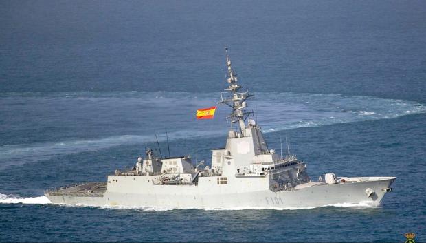Fragata ‘Álvaro de Bazán’ de la Armada española