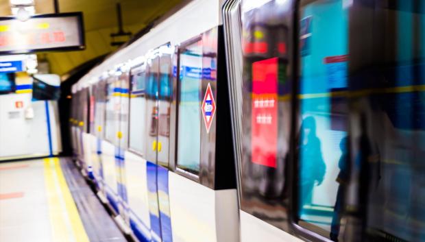 Vagón de un tren de Metro de Madrid
