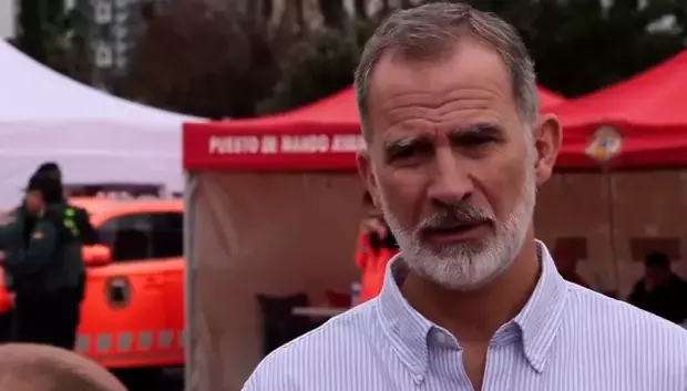 El Rey Felipe VI durante una de sus visitas a Valencia