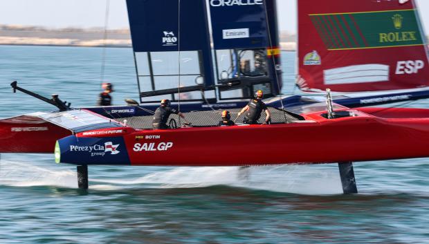 La embarcación española del SailGP, en la segunda jornada de la competición