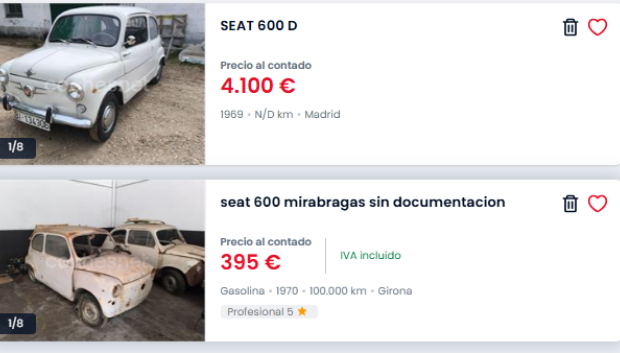 Unidades restauradas o sin restaurar, el precio marca diferencia