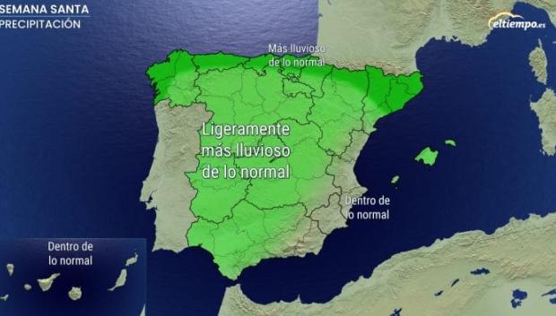 Precipitación en Semana Santa