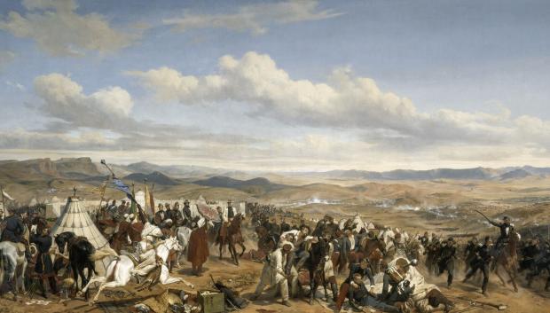La Batalla de Isly. Obra de Emile Jean Horace Vernet