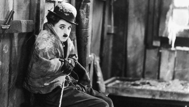 Chaplin en la película La quimera del oro