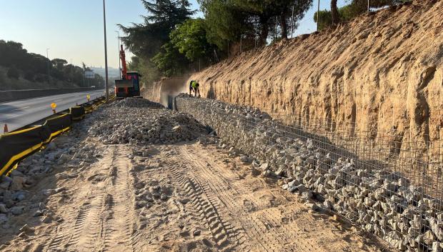 Obra de ampliación del enlace entre las carreteras M-500 y M-503