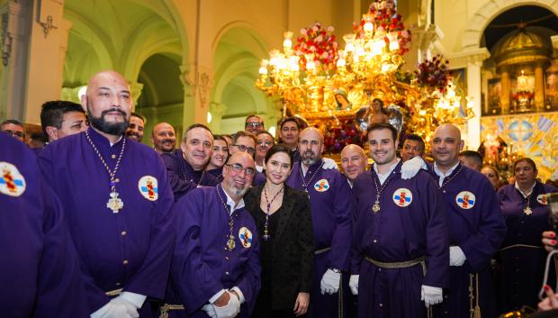 Isabel Díaz Ayuso en la en la Basílica de Jesús de Medinaceli de los Padres Capuchinos