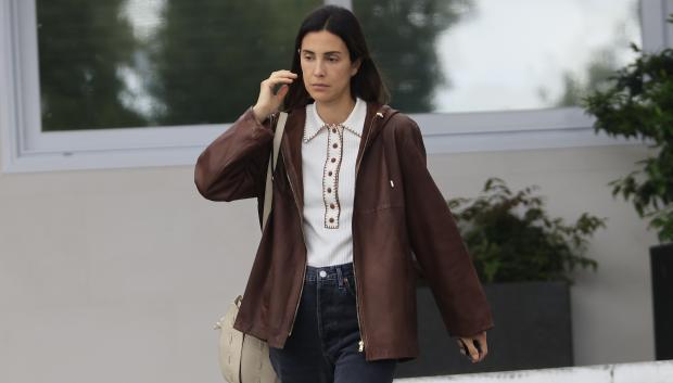 Sassa de Osma  arrives at the hospital to visit  Ernesto de Hannover
Ruber Clinic
Madrid, April 19, 2025.