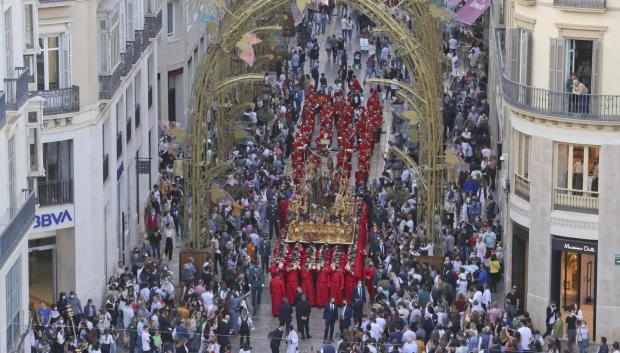 En la calle Larios de Málaga además de limitarse el aforo se cerraron vías perpendiculares