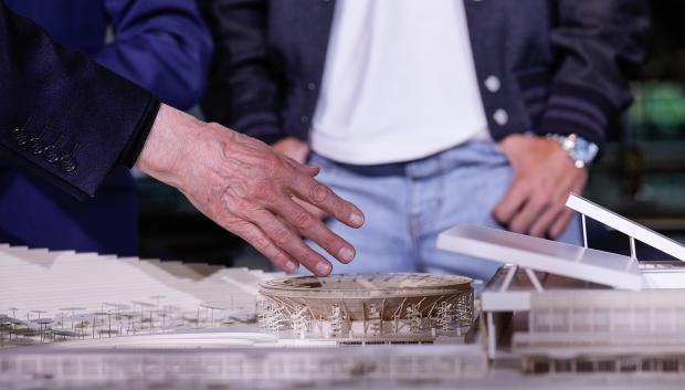 Maqueta de la ampliación de la Caja Mágica