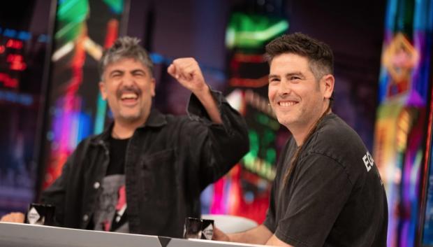 El grupo musical Estopa, durante su entrevista en El Hormiguero