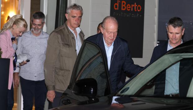 King Emeritus Juan Carlos I in Sanxenxo 23 April 2025
