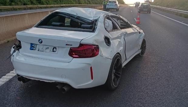 Estado en el que quedó el BMW