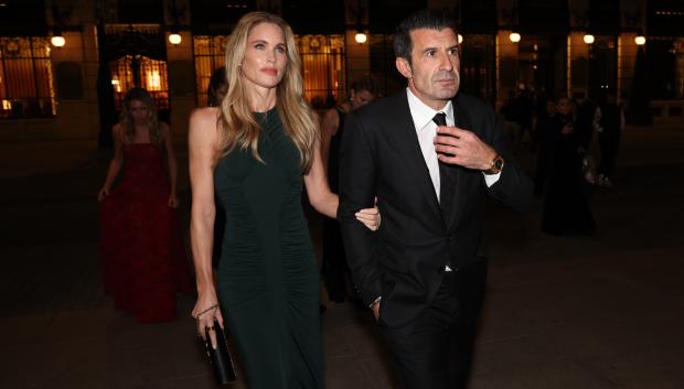 Luis Figo y Helen Svedin