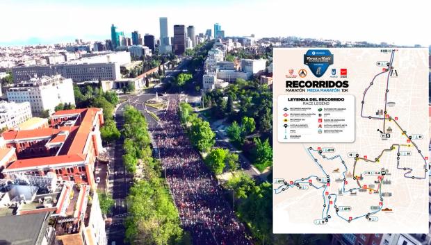 Recorrido y calles cortadas por el Maratón de Madrid