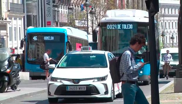 Los taxi y los cabify tuvieron un papel protagonista