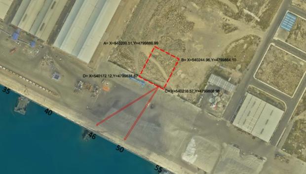 Ubicación de la nueva instalación de Cementos Tudela Veguín en el puerto exterior de La Coruña