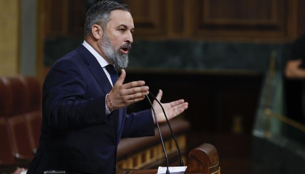 Santiago Abascal, durante su intervención