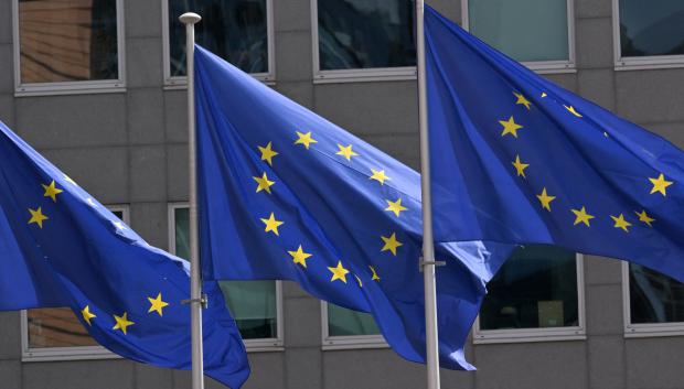 Banderas de Europa en Bruselas