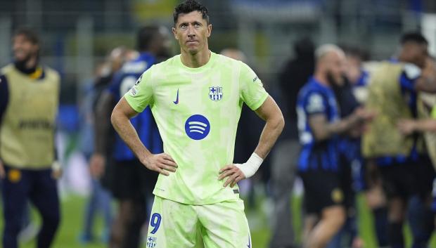 Robert Lewandowski tras perder en semifinales de Champions