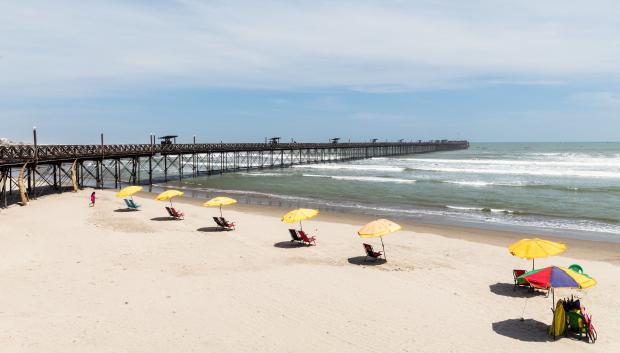 Playa de Pimentel, en Chiclayo.