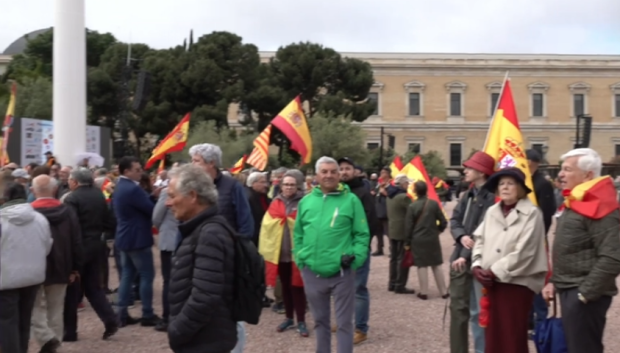 Banderas en la manifestación