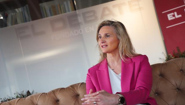 Paloma Martín, en la redacción de El Debate